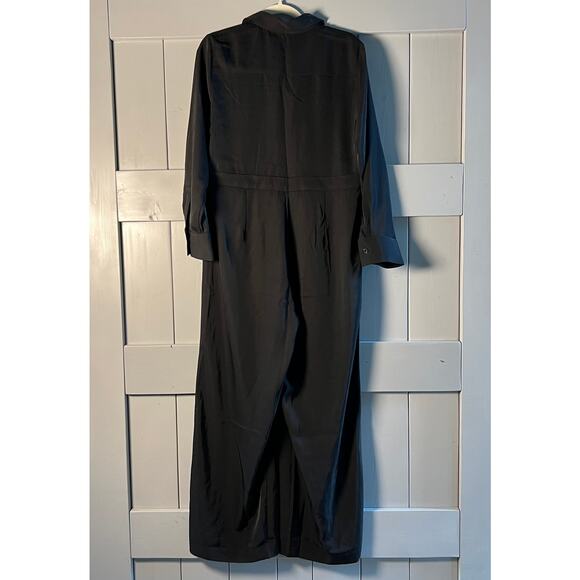 Banana Republic Women's Black Long Sleeve Jumpsuit Size 12 Petite NEW - Picture 8 of 9